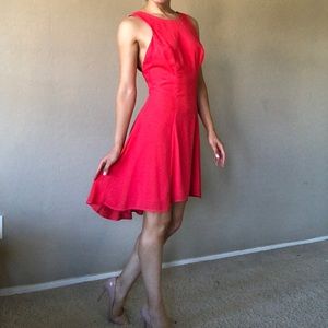 Hot red dress